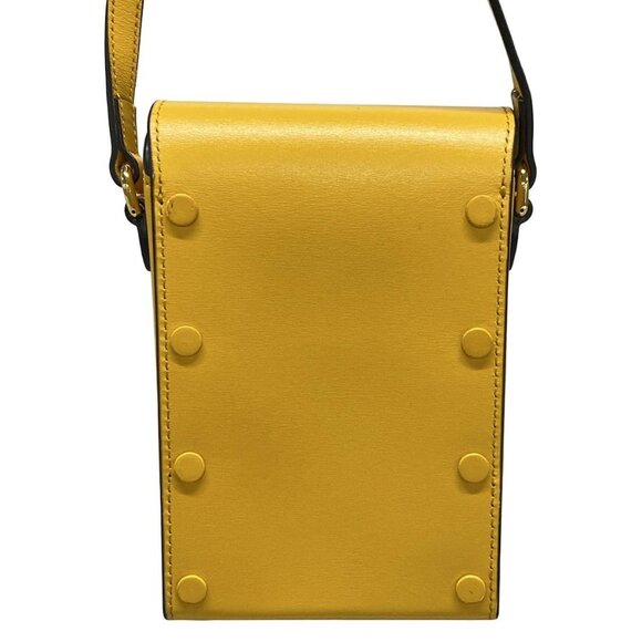 Auth GUCCI Horsebit 1955 625615 Yellow Leather Shoulder Bag - Picture 2 of 16